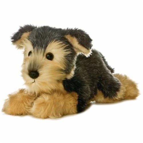 Aurora World 12" Flopsie Plush Yorky Dog Perspective: front