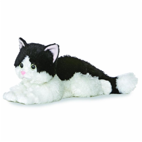 Oreo The Cat Flopsie 12" Plush by Aurora - 31420 Perspective: front