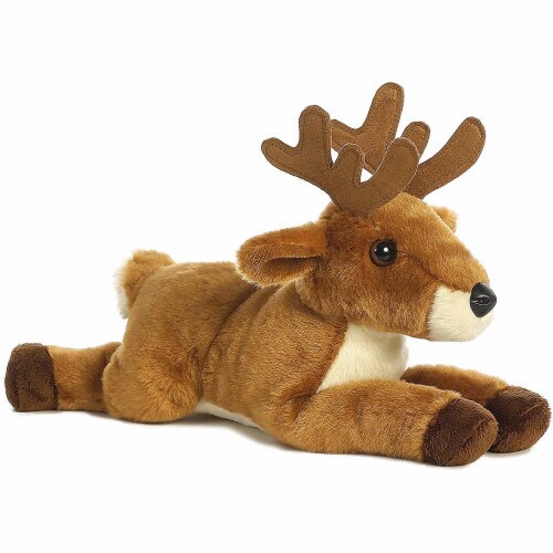 Aurora World Flopsie Animal Plush, White Tailed Buck Perspective: front