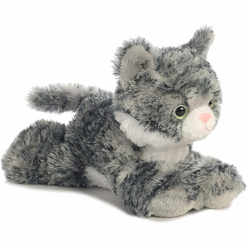 Aurora World 8" Mini Flopsie Plush Lily the Gray Tabby Perspective: front