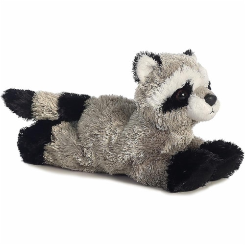 Rascal Raccoon Mini Flopsie 8" by Aurora Perspective: front