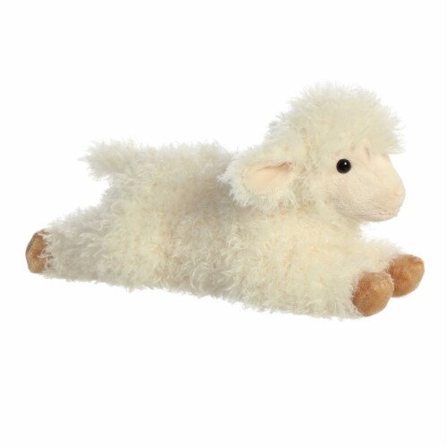 Aurora Medium White Flopsie 12 inch Luna Lamb Adorable Stuffed Animal ...