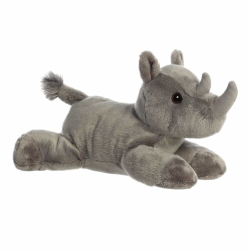 Aurora Medium Gray Flopsie 12 inch Rodney Rhino Adorable Stuffed Animal ...