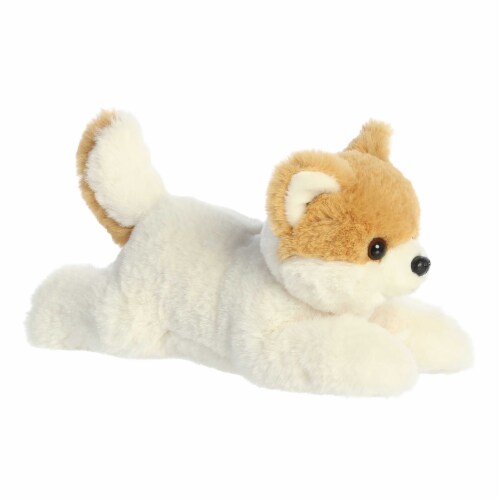 Aurora Medium White Flopsie 12 inch Peanut Pom Pup Adorable Stuffed ...