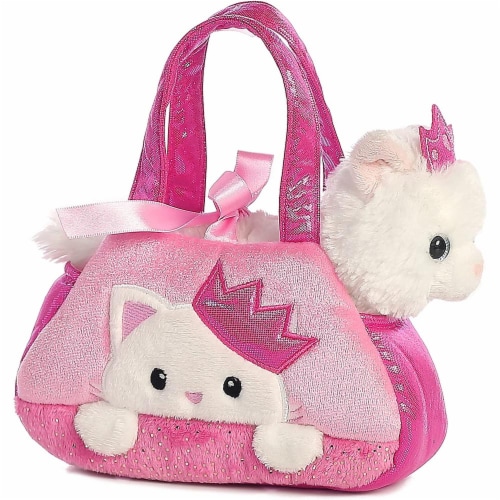 Peek A Boo Princess Kitty Stuffed Animal Purse by Aurora 1
