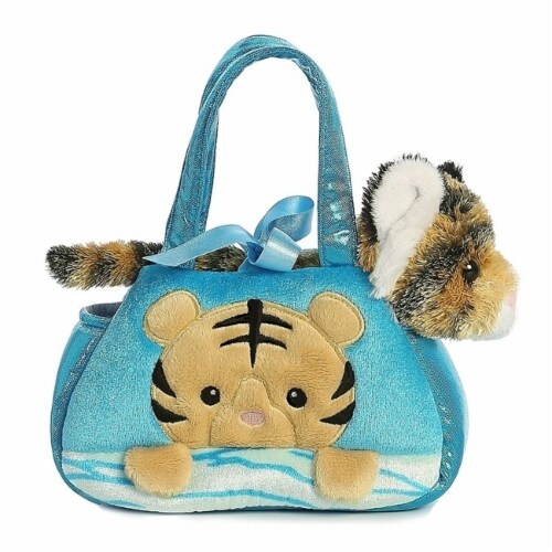 Fancy Pals Peek-A-Boo Bengal Tiger 7 Inch Pet Carrier Perspective: front