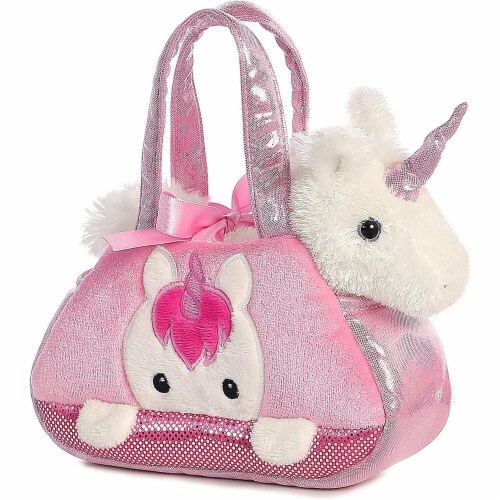 Aurora World Fancy Pals Pet Carrier, Peek-A-Boo Unicorn Perspective: front