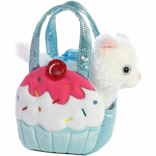 aurora world fancy pals plush princess kitten purse pet carrier