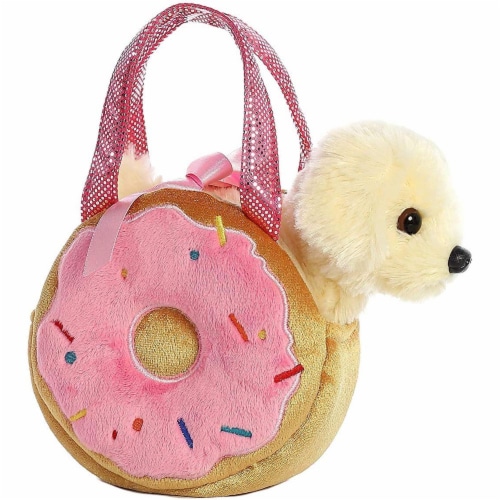 aurora world fancy pals plush princess kitten purse pet carrier