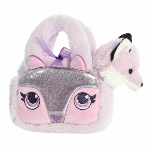Aurora Small Purple Fancy Pals 8inches Glitter Fox Fashionable Stuffed ...