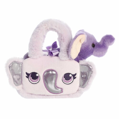 Aurora Small Purple Fancy Pals 8 inches Glitter Elephant Fashionable Stuffed Animal, One Size ...