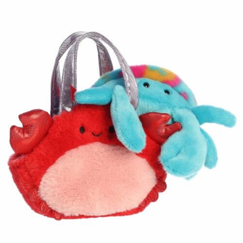 Aurora Small Blue Fancy Pals 6.5 inch Crab Fashionable Stuffed Animal ...