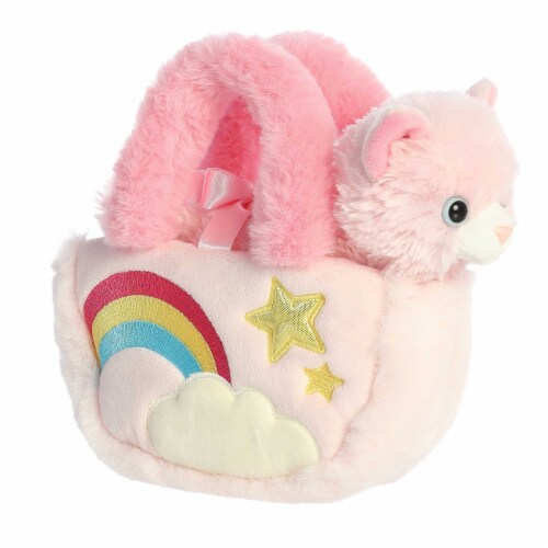 Aurora Small Pink Fancy Pals 7 inch Pastel Rainbow Fashionable Stuffed ...