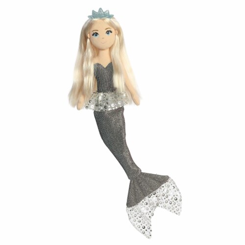 Aurora Large Gray Sea Sparkles Celestial Sparkles 18 inch Luna Enchanting Stuffed Doll, One Size ...