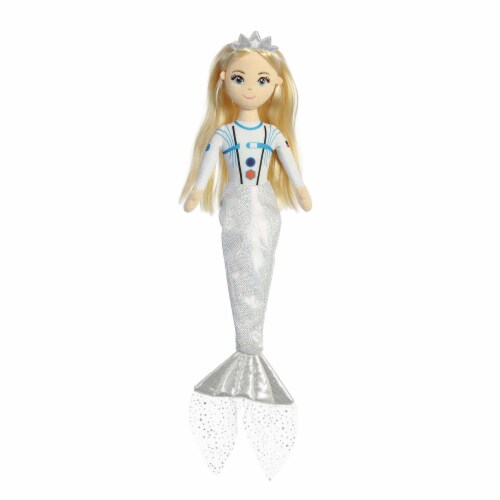 Aurora Large White Sea Sparkles Space Sparkles 18 inches Nova Enchanting Stuffed Doll, One Size ...