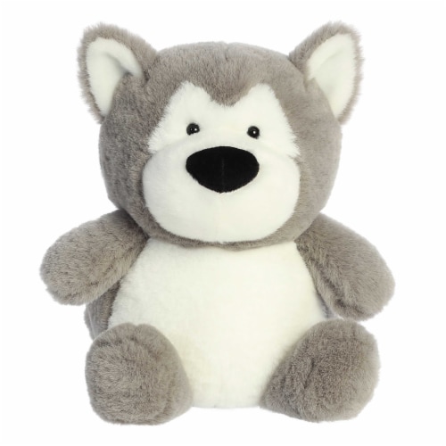 Aurora Medium Gray Stubez 11 inches Hero Husky Adorable Stuffed Animal ...