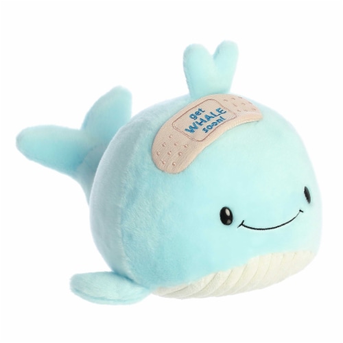 Aurora Medium Blue JUST SAYIN' 11 inches Get Whale Soon Witty Stuffed ...
