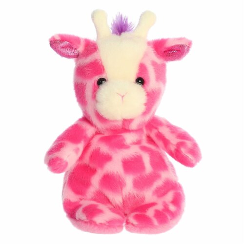 Aurora Small Pink Jammies 8.5 inch Strawberry Giraffe Vibrant Stuffed ...