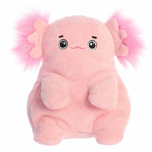 Aurora Small Pink Fluffles 9 inch Ax-Olotl Whimsical Stuffed Animal ...