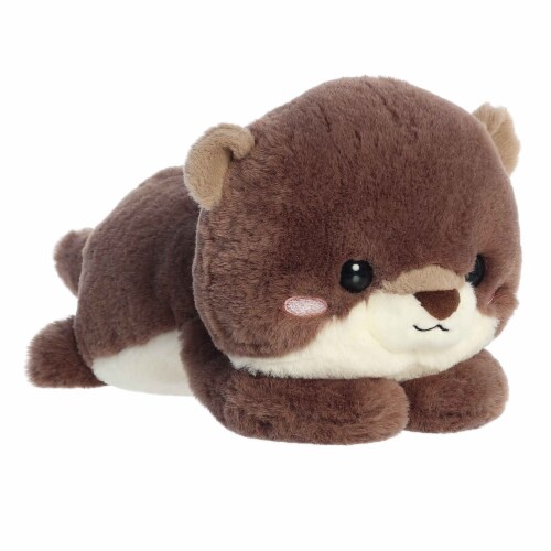 Aurora Small Brown Too Cute 9 inch Oddie Otter Playful Stuffed Animal ...