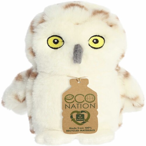 Aurora Mini White Eco Nation 5 inches Owl Eco-Friendly Stuffed Animal ...