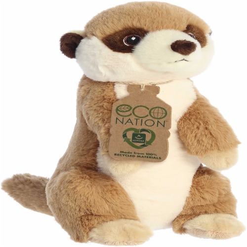 Aurora Medium Brown Eco Nation 10 inches Meerkat Eco-Friendly Stuffed ...