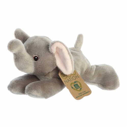 Aurora Small Grey Eco Nation Eco Softies 8inches Elephant Eco-Friendly ...