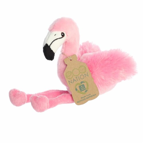 Aurora Small Pink Eco Nation Eco Softies 8 inches Flamingo Eco-Friendly ...