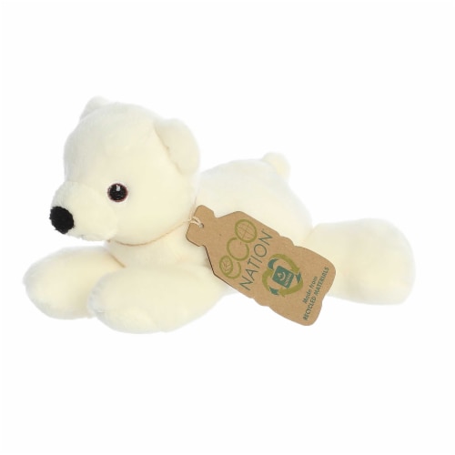 Aurora Small White Eco Nation Eco Softies 8 inches Polar Bear Eco ...