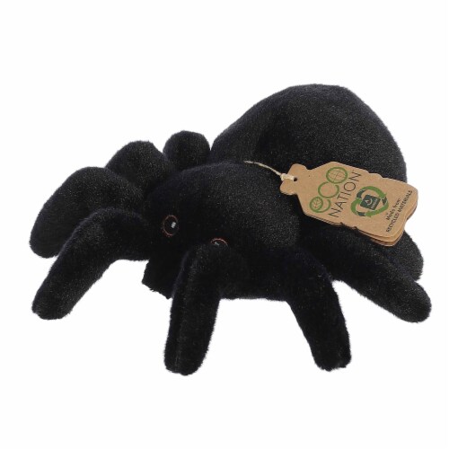 Aurora Small Black Eco Nation Eco Softies 8 inch Tarantula Eco-Friendly Stuffed Animal, One Size ...