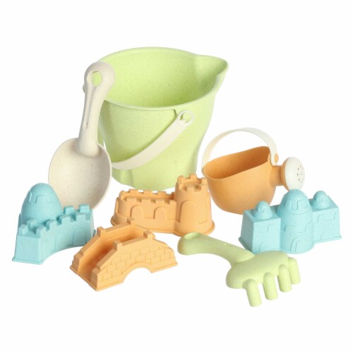 Aurora Toys Small Multicolor Wheatley 8 inch Bucket Beach Set Versatile ...