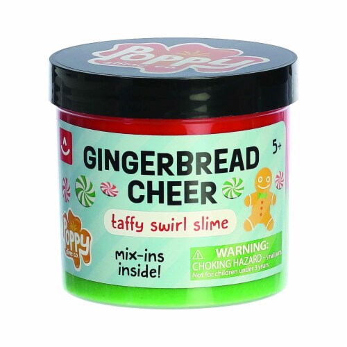 Aurora Toys Mini Green and Red Poppy Slime Co. 11.3oz Gingerbread Cheer ...