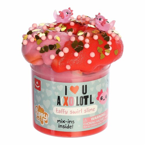 Aurora Toys Mini Pink Poppy Slime Co. 11.3oz I ♥️ U Axolotl Slime Gooey ...