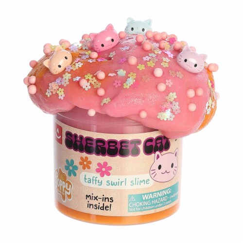 Aurora Toys Mini Pink Poppy Slime Co. Sherbet Cat Slime Gooey Toy, One ...