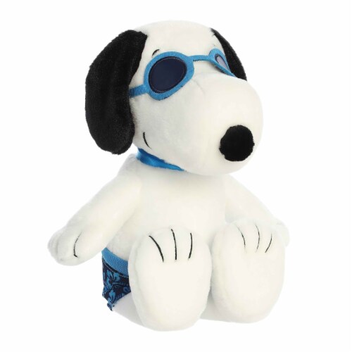Aurora Medium White Peanuts 12 inch Surfer Snoopy Adorable Stuffed Animal, One Size - Mariano’s