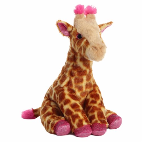 Aurora Medium Pink Destination Nation 12 inch Giraffe Pink Adventurous ...