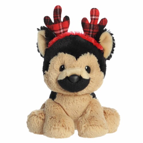 Aurora Small Brown Holiday Cheer 8.5 inch Judy German Shepherd Festive ...