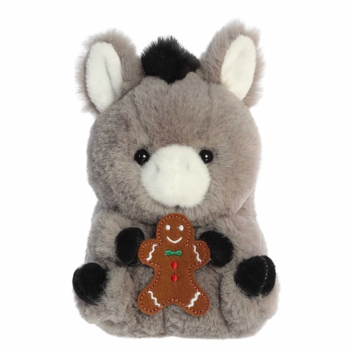 Aurora Mini Gray Rolly Pet 5 inch Denver Donkey Festive Stuffed Animal, One Size - Ralphs