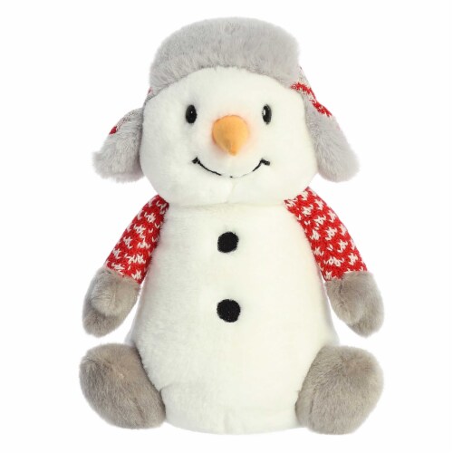Aurora Medium White Holiday Land of Lils 10 inch Aspen Snowman With Hat ...