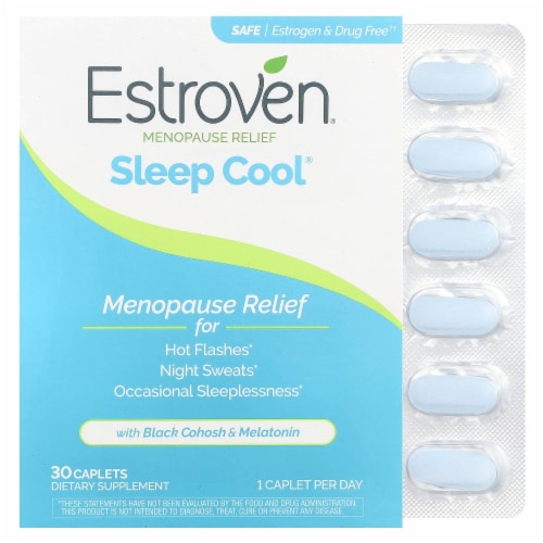 Estroven® Sleep Cool Menopause Relief Caplets Perspective: front