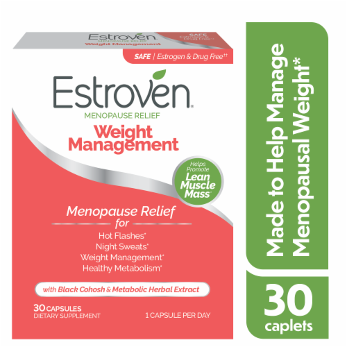 Estroven® Menopause Relief Weight Management Supplement Capsules Perspective: front