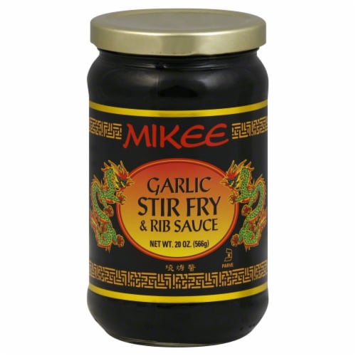 Mikee Garlic Stir Fry & Rib Sauce Perspective: front