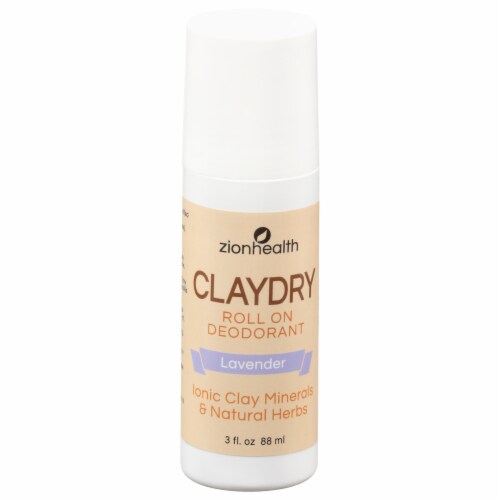 Zion Health ClayDry Natural Deodorant Perspective: front