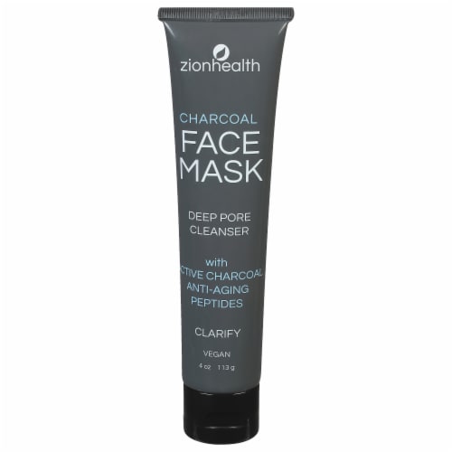 Zion Health Deep Pore Cleanser Charcoal Face Mask Perspective: front