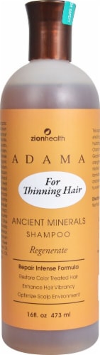 Adama Ancient Minerals Regenerate Shampoo Perspective: front