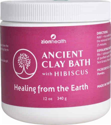 Zion Health  Ancient Clay Bath with Hibiscus Perspective: front