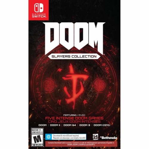 Doom Slayers Club Collection (Doom 2016 On Cartridge+4 Digital Titles) (Nintendo Switch) Perspective: front