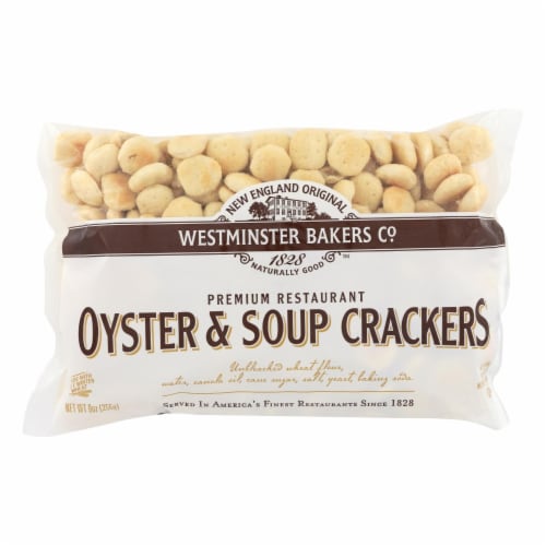 Westminster Cracker Co Oyster & Soup Crackers - Case of 12 - 9 OZ Perspective: front