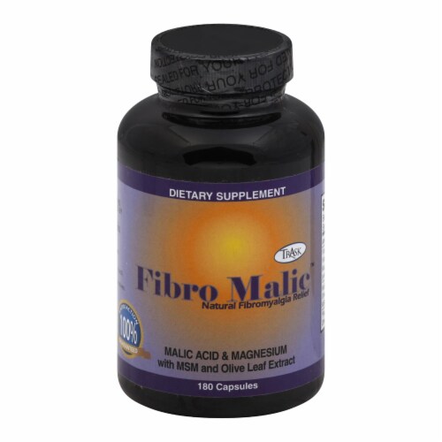 Fibro Malic - Malic Acid and Magnesium - 180 Capsules Perspective: front
