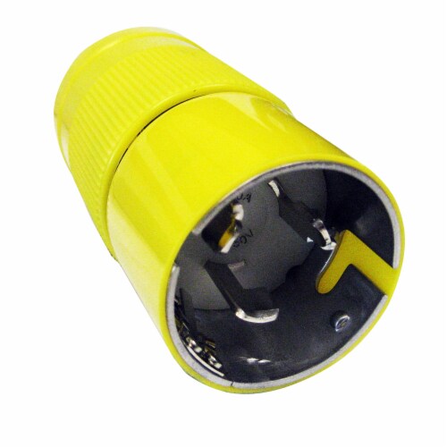 Marinco 6365CRN 50A 125/250V Locking Plug Perspective: front